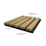 JB Kind Oak Veneer Acoustic Wall Panel (2400mm x 600mm) additional 5