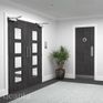 Deanta F100 Pre-Finished Dark Grey Ash Veneer Flush Internal Door additional 2