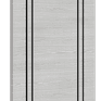 Deanta Light Grey Ash Vertical Lined Inlay Flush FD30 Fire Door additional 3