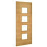 Deanta Augusta Pre-Finished Oak Glazed FD30 Fire Door additional 3