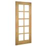 Deanta Bristol Unfinished Oak Glazed Internal Door additional 3