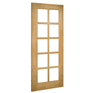 Deanta Bristol Unfinished Oak 10 Light Glazed Internal Door additional 1