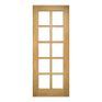 Deanta Bristol Unfinished Oak 10 Light Glazed Internal Door additional 4