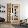 Deanta Bristol Unfinished Oak Glazed Internal Door additional 2