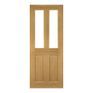 Deanta Bury Pre-Finished Oak Glazed FD30 Fire Door additional 1