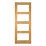 Deanta Coventry Pre-Finished Oak Glazed FD30 Fire Door additional 1