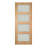 Deanta Coventry Unfinished Oak Frosted Glazed Door additional 1