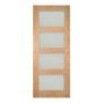 Deanta Coventry Unfinished Oak Frosted Glazed Door additional 1