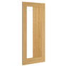 Deanta Ely Pre-Finished Oak 1 Side Light Glazed Internal Door additional 3