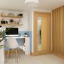 Deanta Ely Pre-Finished Oak 1 Side Light Glazed Internal Door additional 2