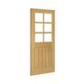 Deanta Ely Pre-Finished Panelled Oak 6 Light Glazed Internal Door additional 3