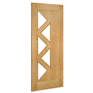 Deanta Ely Pre-Finished Oak 5 Light Glazed Contemporary Internal Door additional 3