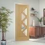 Deanta Ely Pre-Finished Oak 5 Light Glazed Contemporary Internal Door additional 2