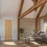 Deanta Ely 5 Panel Unfinished Oak Internal Door additional 3