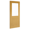Deanta Ely Unfinished Oak 2 Panel Glazed Internal Door additional 3
