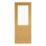 Deanta Ely Unfinished Oak 2 Panel Glazed Internal Door additional 1