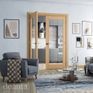 Deanta Ely Unfinished Oak 1 Light Glazed Internal Door additional 2
