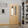 Deanta Eton Unfinished Oak Glazed Internal Door additional 2
