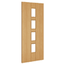 Deanta Galway Modern Unfinished Oak 4 Light Glazed Internal Door additional 4