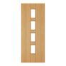 Deanta Galway Unfinished Oak Glazed FD30 Fire Door additional 1