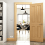 Deanta Kingston Unfinished Oak FD30 Fire Door additional 4