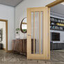 Deanta Norwich Unfinished Oak Glazed Internal Door additional 2