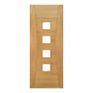 Deanta Pamplona Pre-Finished Oak 4 Light Glazed Internal Door additional 1