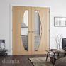 Deanta Ravello Pre-Finished Oak Glazed Internal Door additional 2