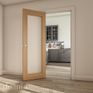 Deanta Walden Unfinished Oak Frosted Glazed Internal Door additional 2