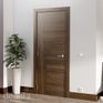 Deanta Cadiz Wave Panel Pre-Finished Black Walnut FD30 Fire Door additional 1