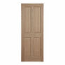 Unfinished Oak Victorian-Style 4 Panel Internal Door additional 1