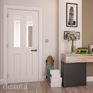 Deanta Eton White Primed Glazed Internal Door additional 2