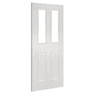 Deanta Rochester Classic Panel White Primed 2 Light Glazed Internal Door additional 3