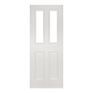 Deanta Rochester Classic Panel White Primed 2 Light Glazed Internal Door additional 2