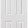 JB Kind 6 Panel Colonist Grained White Primed Internal Door additional 1