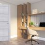 Deanta Montreal Ladder-Style Pre-Finished Light Grey Ash Internal Door additional 2