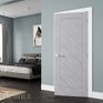 Deanta Torino Diagonal Panel Pre-Finished Light Grey Ash Internal Door additional 1