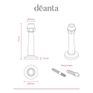 Deanta Cylinder Door Stop Satin Stainless Steel additional 3