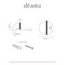 Deanta Oval Door Stop Satin Stainless Steel - 46mmØ x 26mm additional 5