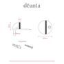 Deanta Oval Door Stop Satin Stainless Steel - 46mmØ x 26mm additional 4