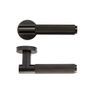 Deanta Sparta Matt Black Door Handle on Round Rose additional 1