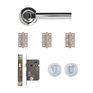 Deanta Arcadia Polished Chrome Bathroom Door Handle Kit additional 1