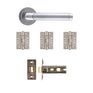 Deanta Augustus Matt Polished Chrome Latch Door Handle Kit additional 1