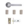 Deanta Augustus Matt Polished Chrome Latch Door Handle Kit additional 2