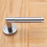 Deanta Augustus Matt Polished Chrome Mortice Door Handle Kit additional 4