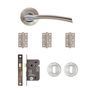 Deanta Hera Satin Nickel Chrome Mortice Door Handle Kit additional 1