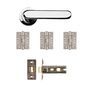 Deanta Parga Polished Chrome Latch Door Handle Kit additional 1