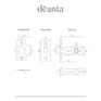 Deanta Satin Nickel Fire Rated Tubular Latch additional 2