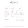 Deanta Satin Nickel Tubular Latch additional 4