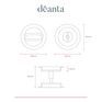 Deanta Pocket Door Round Bathroom Lock additional 3